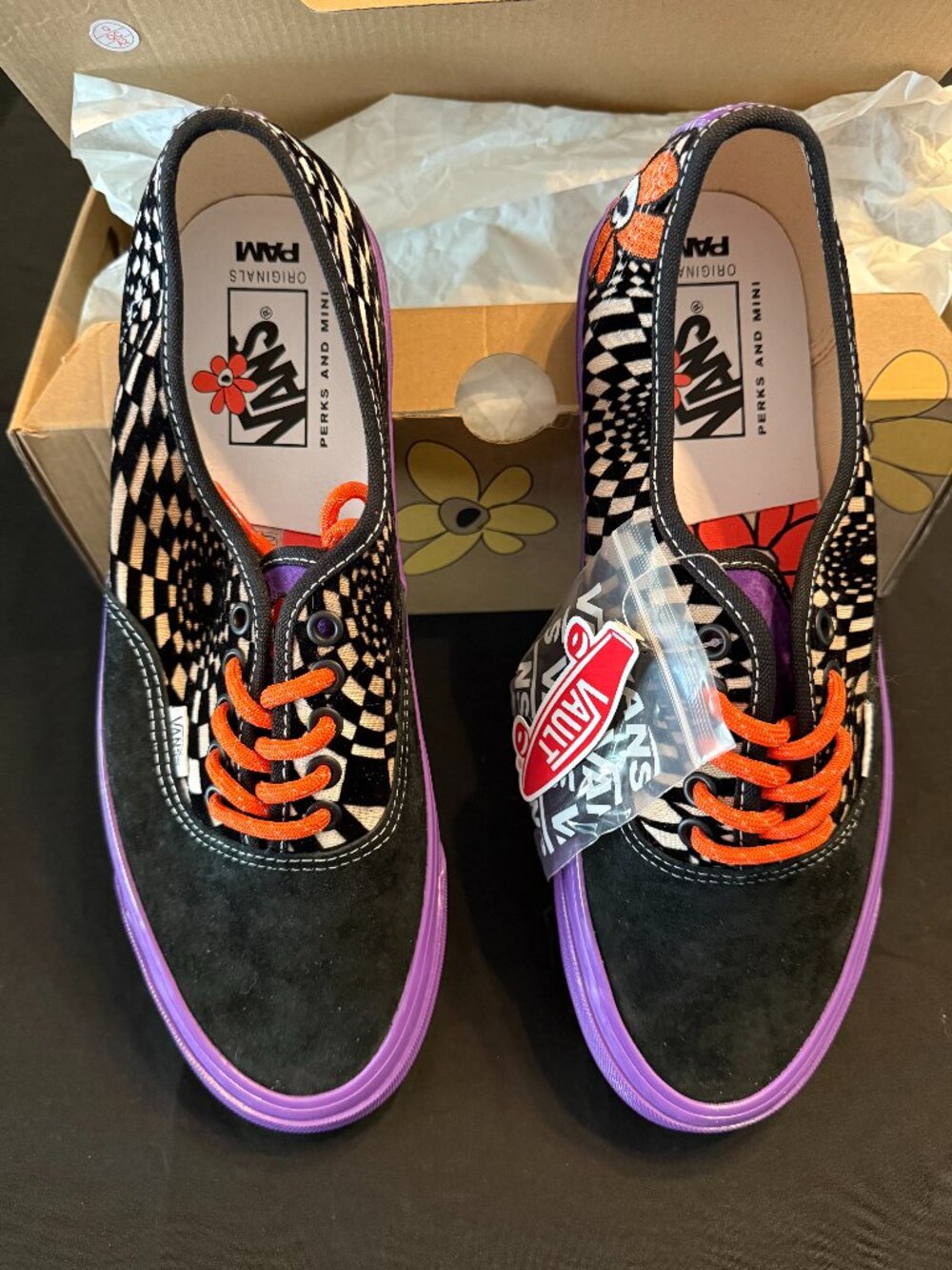 NEW Vans Vault OG Authentic LX Pam Heliotrope Purple Floral Men's 10.5 Orig Box